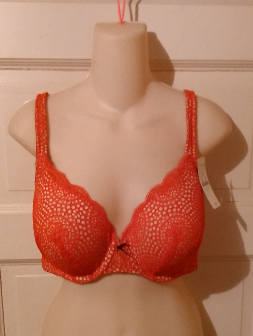 Cacique Underwire Tshirt Cotton Shaping Bra Brazier Red 42c New With Tags